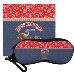 Western Ranch Eyeglass Case & Cloth (Personalized)