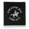 Western Ranch Leather Binder - 1" - Black - Front View