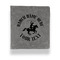 Western Ranch Leather Binder - 1" - Grey - Front View
