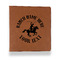 Western Ranch Leather Binder - 1" - Rawhide - Front View