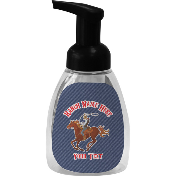 Custom Western Ranch Foam Soap Bottle - Black (Personalized)