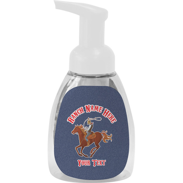 Custom Western Ranch Foam Soap Bottle - White (Personalized)