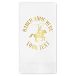Western Ranch Guest Napkins - Foil Stamped (Personalized)