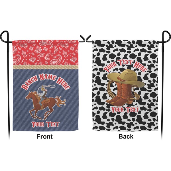 Western Ranch Garden Flag - Double Sided Front and Back