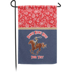 Western Ranch Small Garden Flag - Single Sided w/ Name or Text