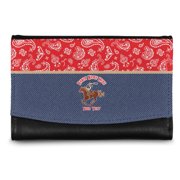 Custom Western Ranch Genuine Leather Women's Wallet - Small (Personalized)