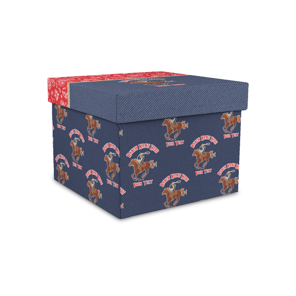 Custom Western Ranch Gift Box with Lid - Canvas Wrapped - Small (Personalized)
