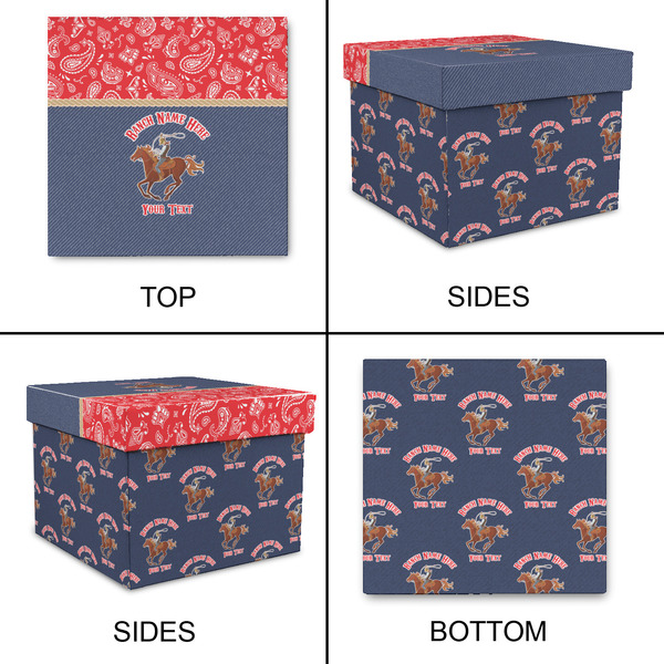 Western Ranch Gift Boxes with Lid - Canvas Wrapped - XX-Large - Approval