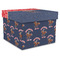 Western Ranch Gift Boxes with Lid - Canvas Wrapped - XX-Large - Front/Main