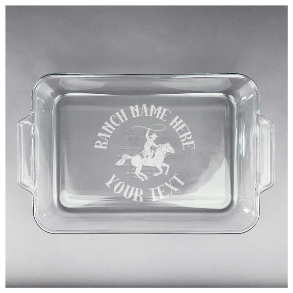 Western Ranch Glass Baking Dish - APPROVAL (13x9)