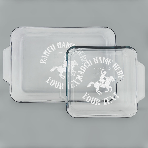 Western Ranch Glass Baking Dish Set - MAIN (set)