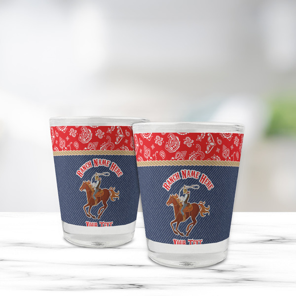 Western Ranch Glass Shot Glass - Standard - LIFESTYLE