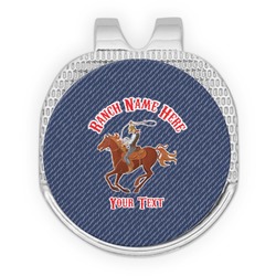 Western Ranch Golf Ball Marker - Hat Clip - Silver