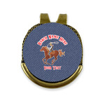 Western Ranch Golf Ball Marker - Hat Clip - Gold