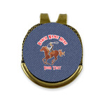Western Ranch Golf Ball Marker - Hat Clip - Gold