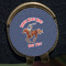 Western Ranch Golf Ball Marker Hat Clip - Gold - Close Up