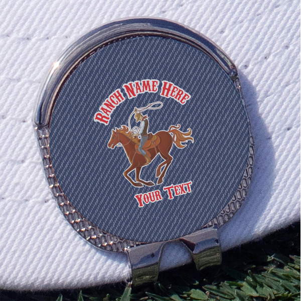 Custom Western Ranch Golf Ball Marker - Hat Clip