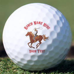 Western Ranch Golf Balls - Non-Branded - Set of 12 (Personalized)