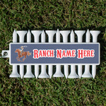 Western Ranch Golf Tees & Ball Markers Set (Personalized)