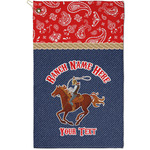 Western Ranch Golf Towel - Poly-Cotton Blend - Small w/ Name or Text