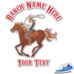 Western Ranch Graphic Iron On Transfer - Up to 9"x9" (Personalized)