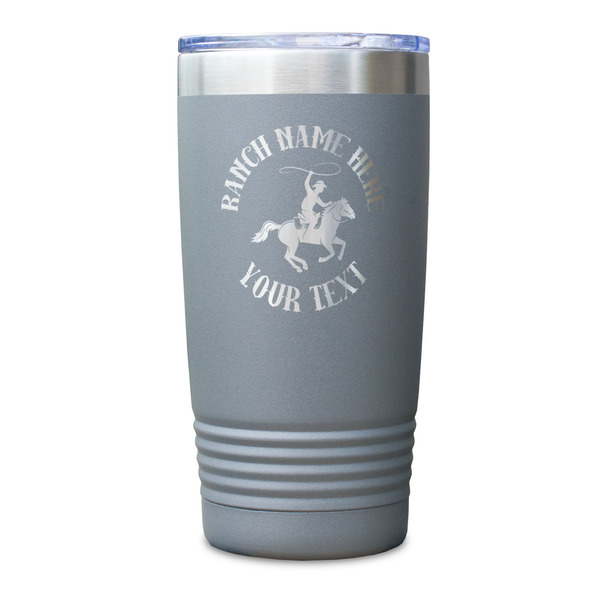 Western Ranch Gray Polar Camel Tumbler - 20oz - Single Sided - Approval