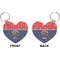 Western Ranch Heart Keychain (Front + Back)
