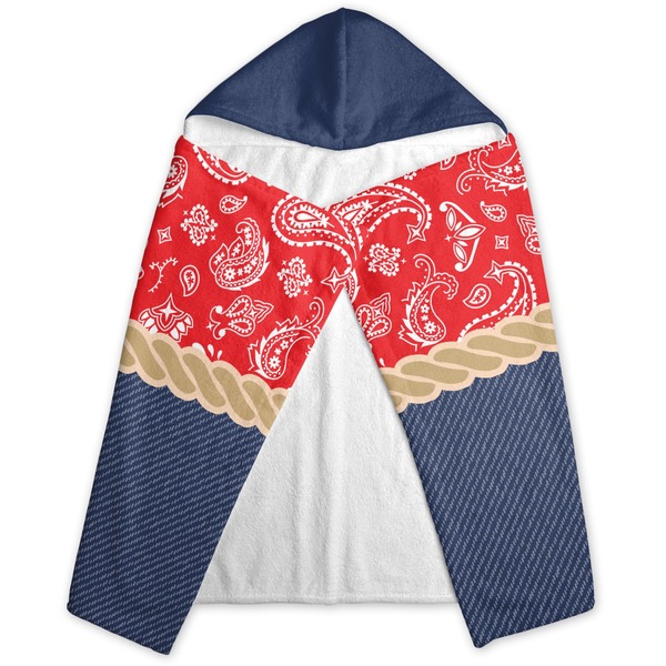 Western Ranch Hooded Towel - Folded