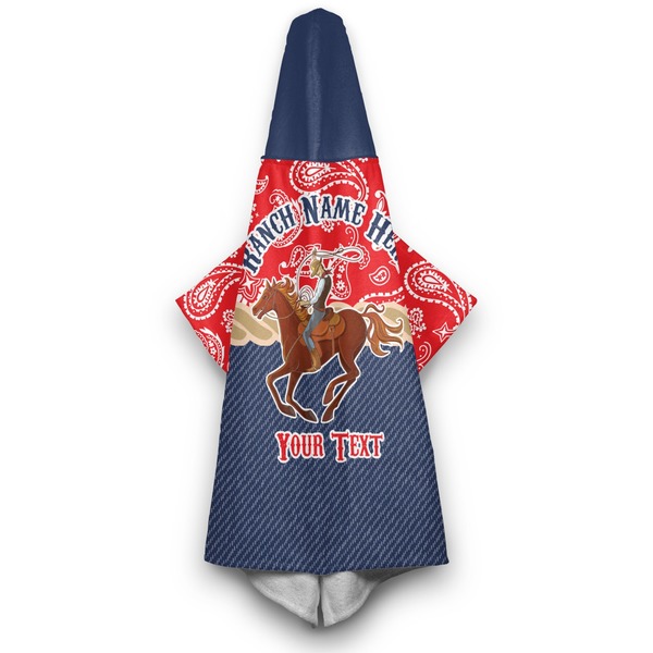 Western Ranch Hooded Towel - Hanging