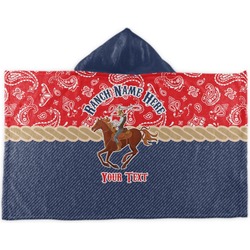 Western Ranch Kids Hooded Towel (Personalized)