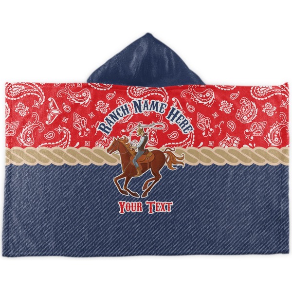 Custom Western Ranch Kids Hooded Towel (Personalized)