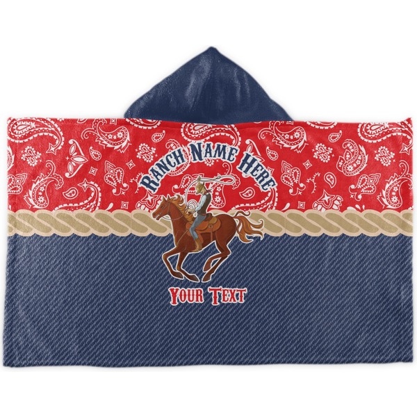 Custom Western Ranch Kids Hooded Towel (Personalized)