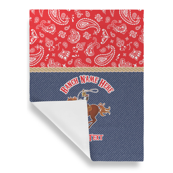 Western Ranch House Flags - Single Sided - FRONT FOLDED