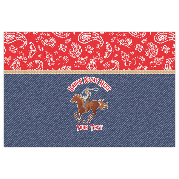 Western Ranch Indoor / Outdoor Rug - 4'x6' - Front Flat