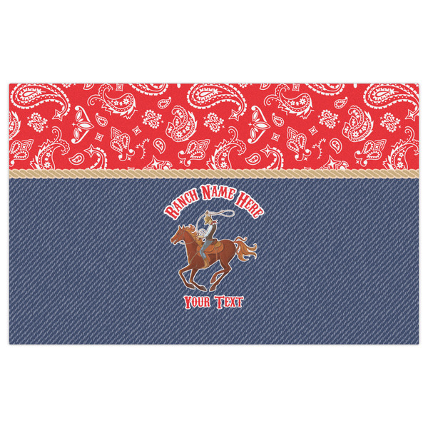 Western Ranch Indoor / Outdoor Rug - 5'x8' - Front Flat