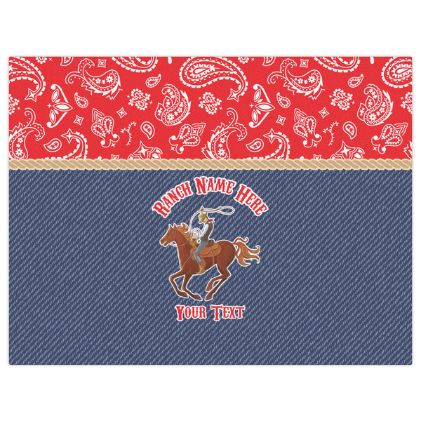 Western Ranch Indoor / Outdoor Rug - 6'x8' - Front Flat