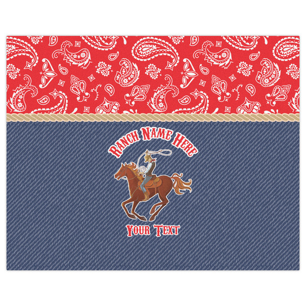 Western Ranch Indoor / Outdoor Rug - 8'x10' - Front Flat