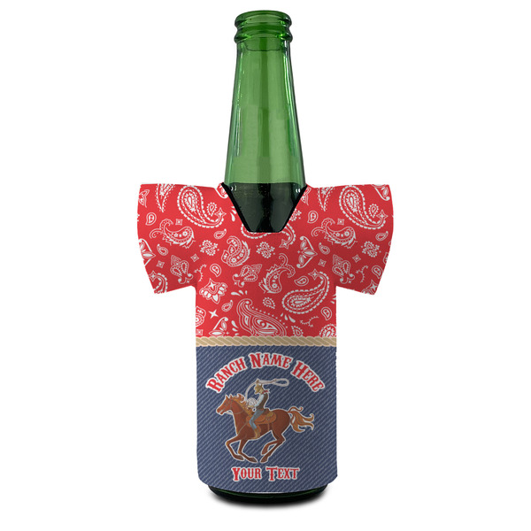 Western Ranch Jersey Bottle Cooler - FRONT (on bottle)