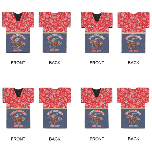 Western Ranch Jersey Bottle Cooler - Set of 4 - APPROVAL