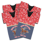 Western Ranch Jersey Bottle Cooler - Set of 4 (Personalized)