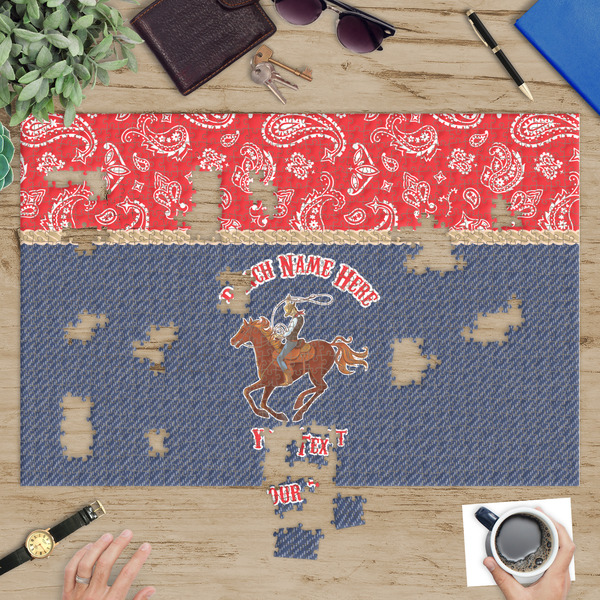 Western Ranch Jigsaw Puzzle 1014 Piece - In Context