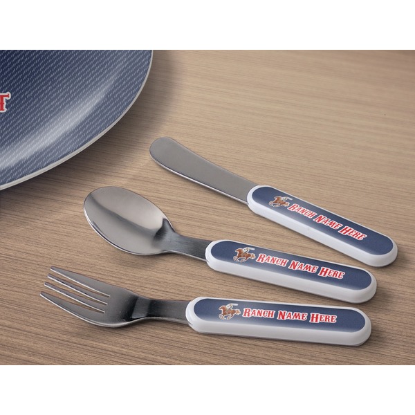 Western Ranch Kids Flatware w/ Plate