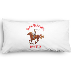 Western Ranch Pillow Case - King - Graphic (Personalized)