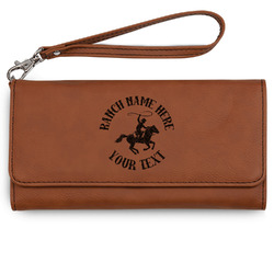 Western Ranch Ladies Leatherette Wallet - Laser Engraved (Personalized)