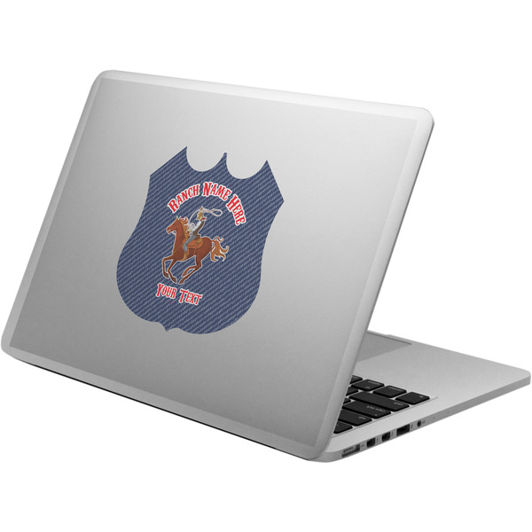 Custom Western Ranch Laptop Decal (Personalized)