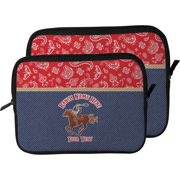 Western Ranch Laptop Sleeve (Size Comparison)