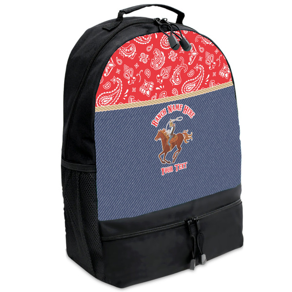 Custom Western Ranch Backpacks - Black (Personalized)