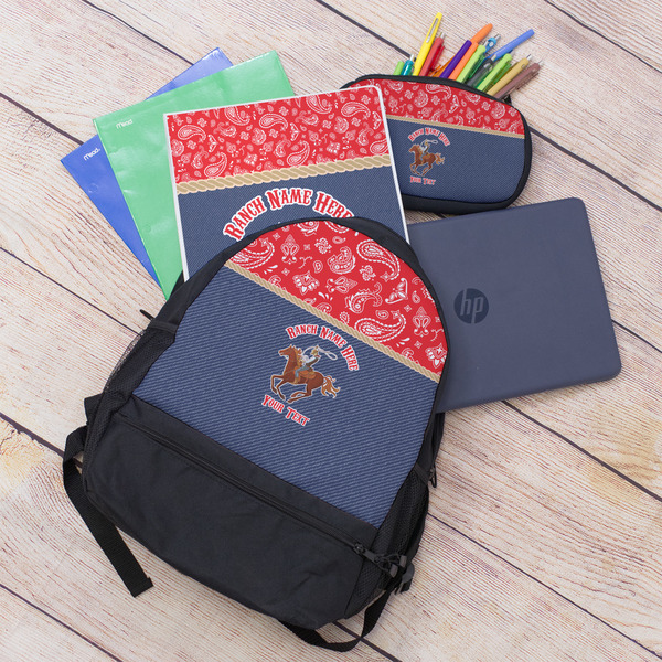 Western Ranch Large Backpack - Black - With Stuff