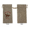 Western Ranch Large Burlap Gift Bags - Front Approval