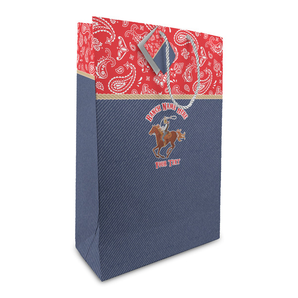 Custom Western Ranch Large Gift Bag (Personalized)